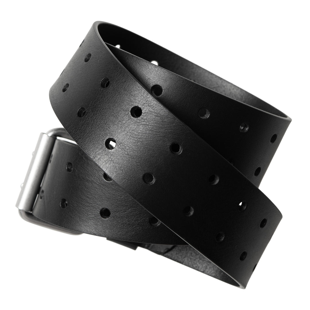 Double Script Belt Black / Silver