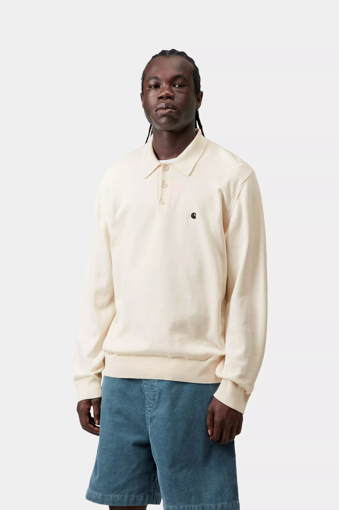 L/S Madison Polo Cinnerus / Black - The Road 1380