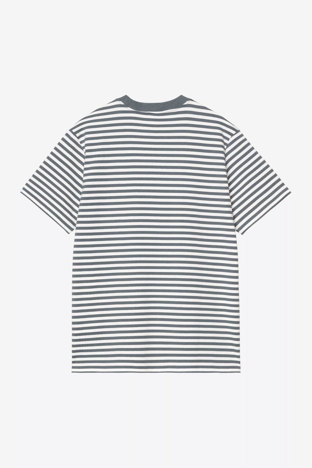 S/S Ezra Pocket T-shirt Ezra Stripe, Cozy Blue / Wax