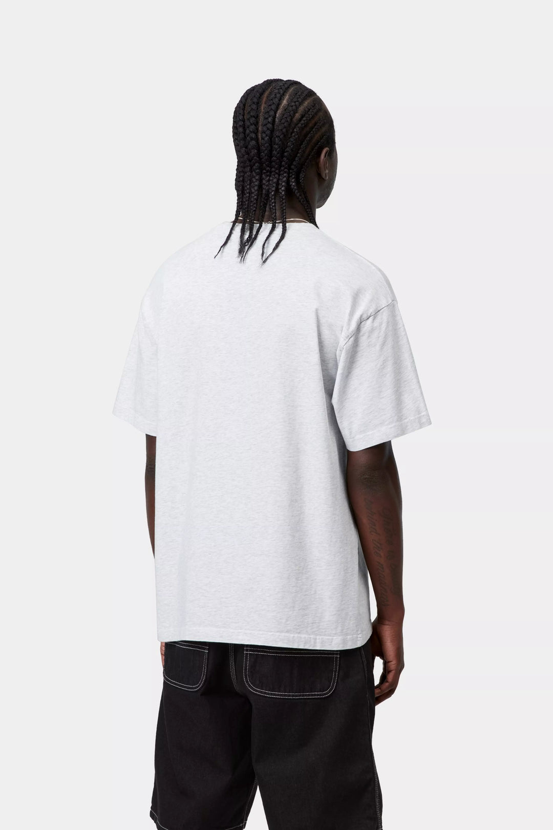 S/S Wip Iii T-shirt Ash Heather / Heavy Stone Wash - The Road 1380