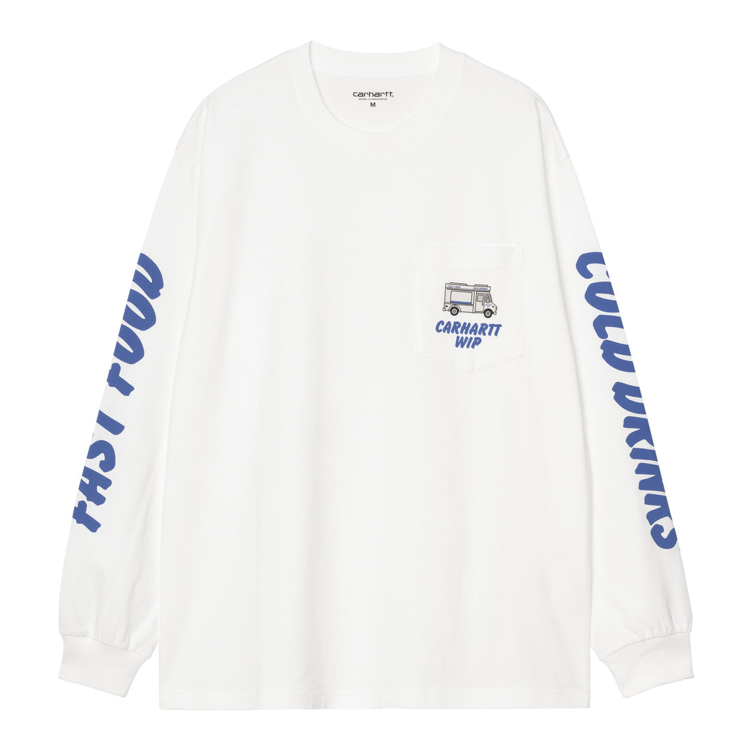 L/S Cold Drinks T-shirt White