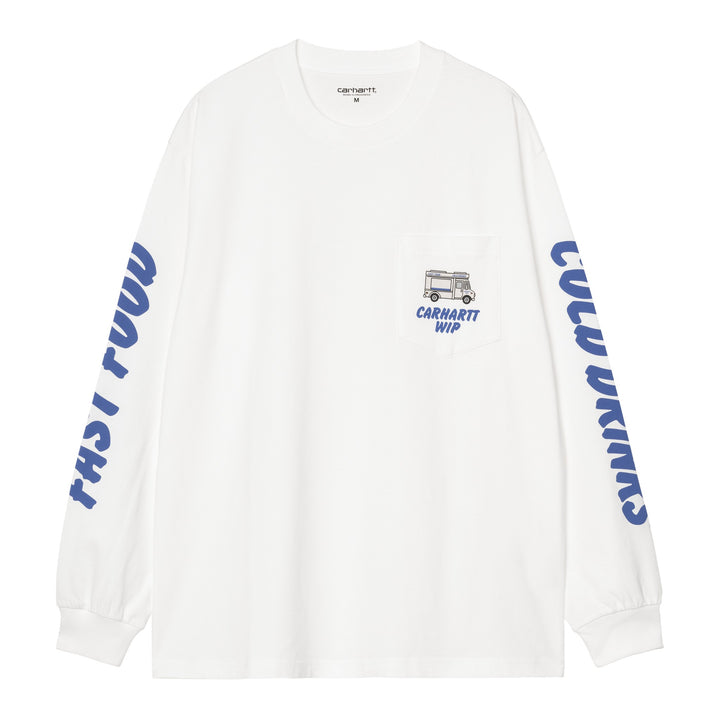 L/S Cold Drinks T-shirt White