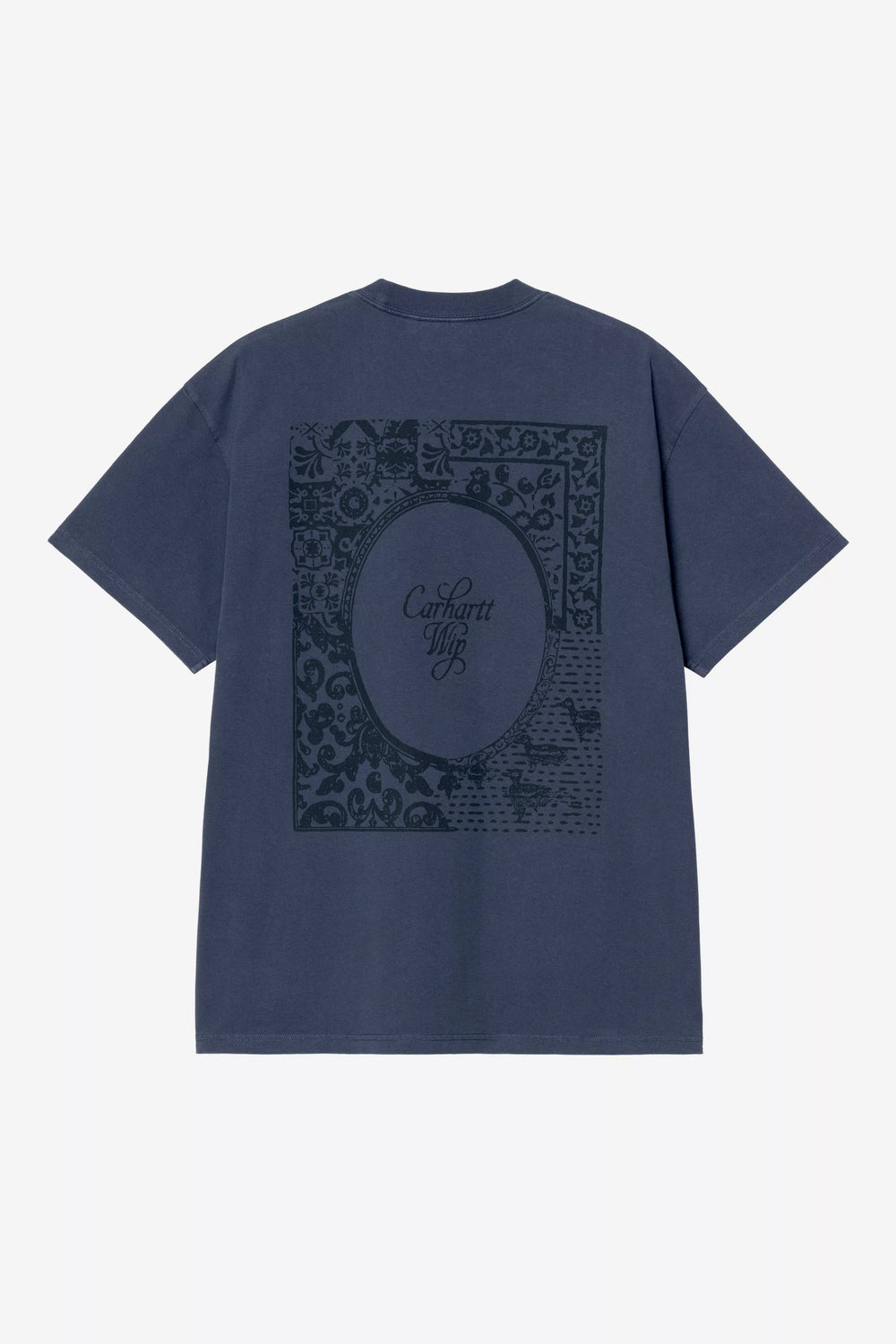S/S Vestige T-shirt Blue Stone Washed - The Road 1380