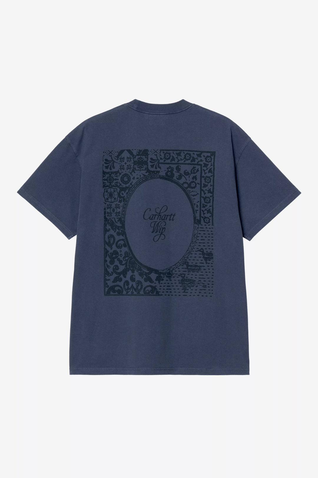 S/S Vestige T-shirt Blue Stone Washed - The Road 1380