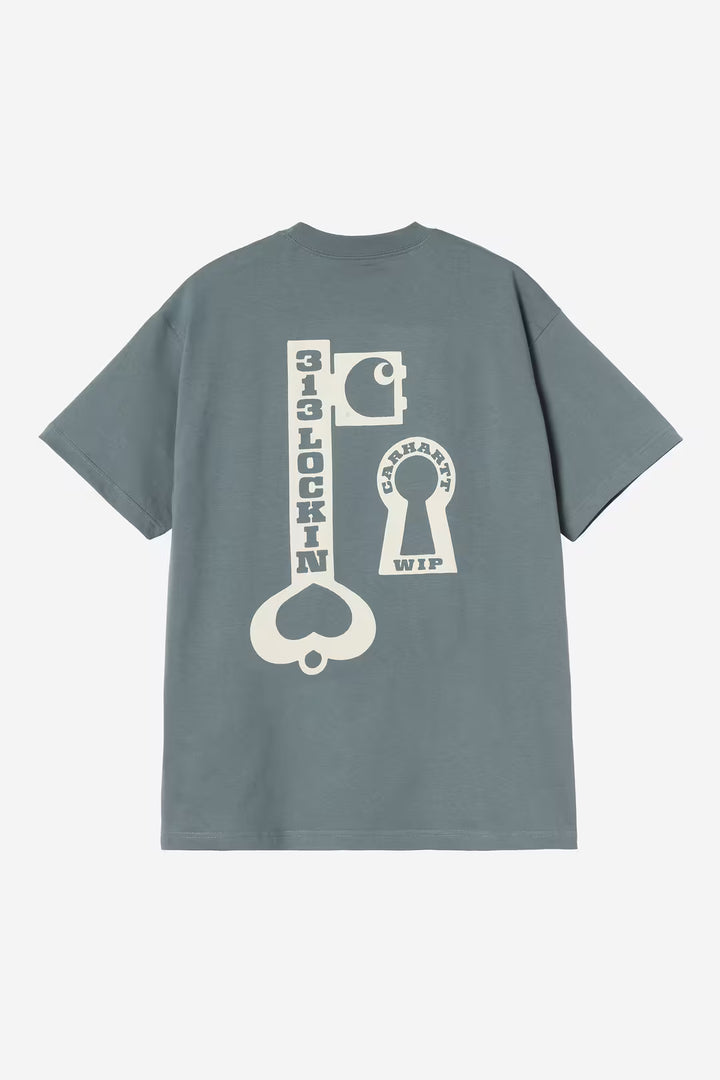 S/S Locked T-shirt Cozy Blue