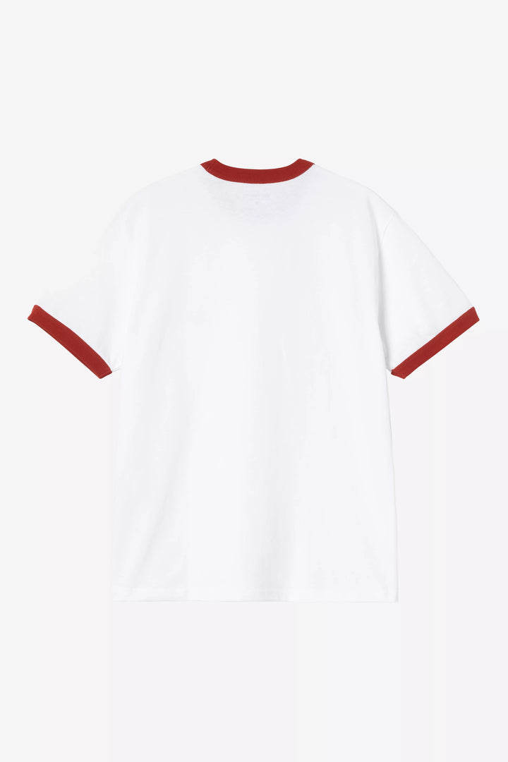 S/S Ip Ringer T-shirt White / Red / Red
