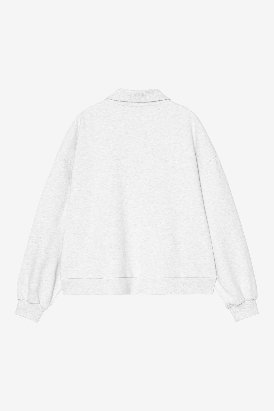 W' Brenta Polo Sweat Ash Heather / White, Heavy Stone Wash - The Road 1380