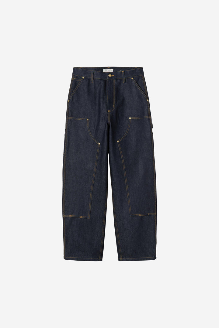 W' Brandon Double Knee Pant Blue Rigid