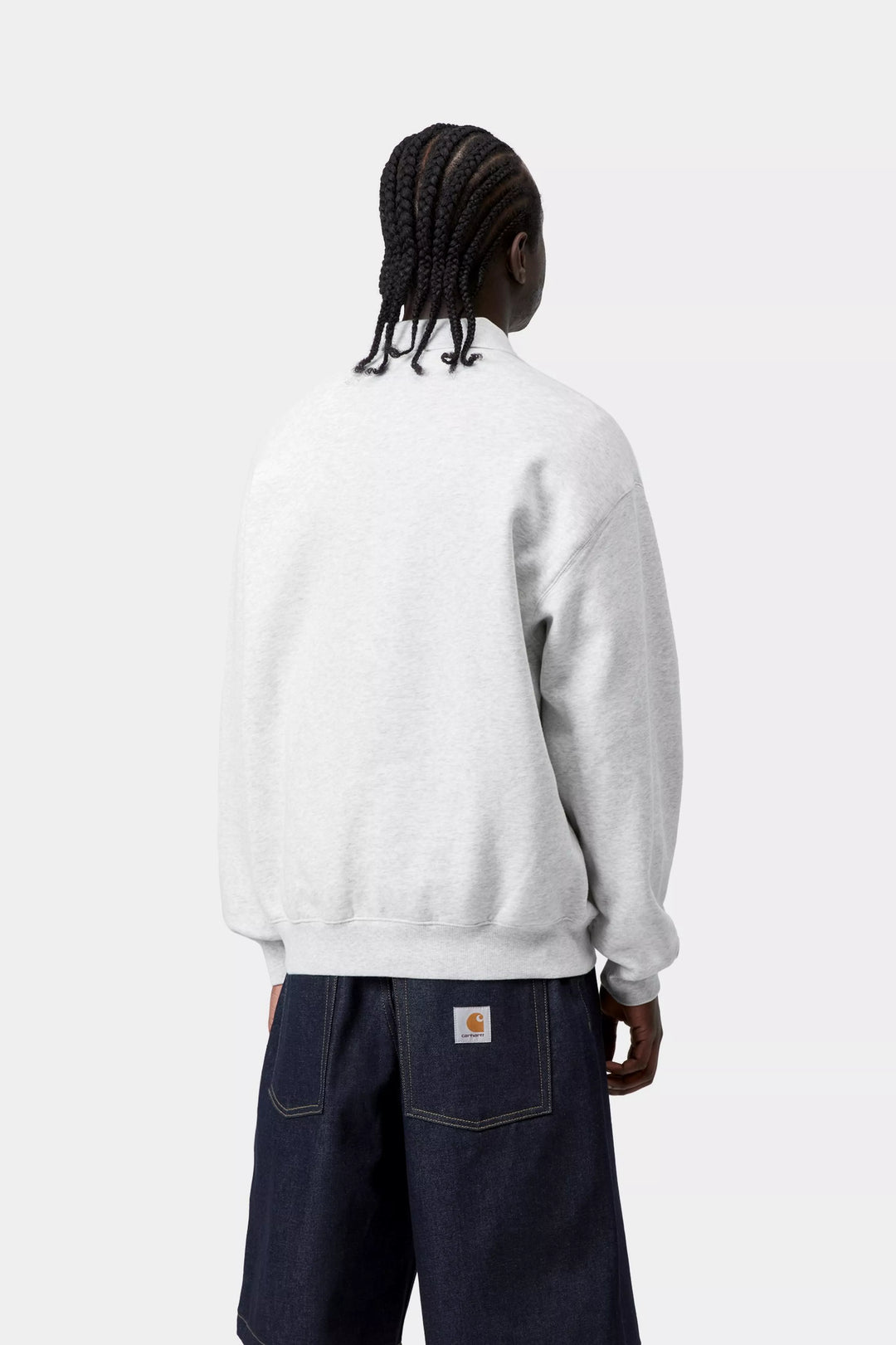 Wip Label Polo Sweat Ash Heather - The Road 1380