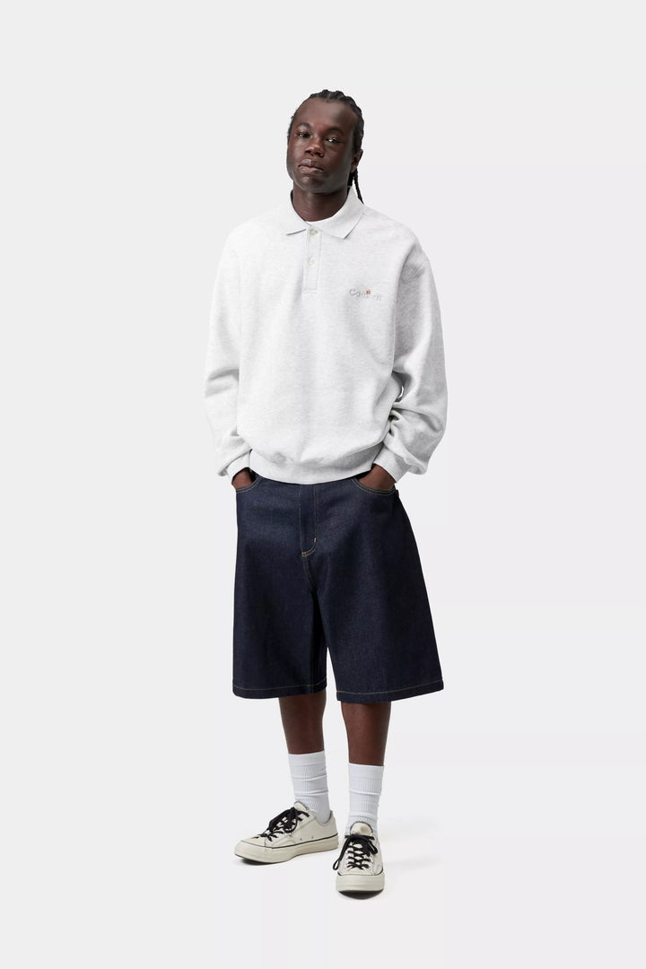 Wip Label Polo Sweat Ash Heather - The Road 1380