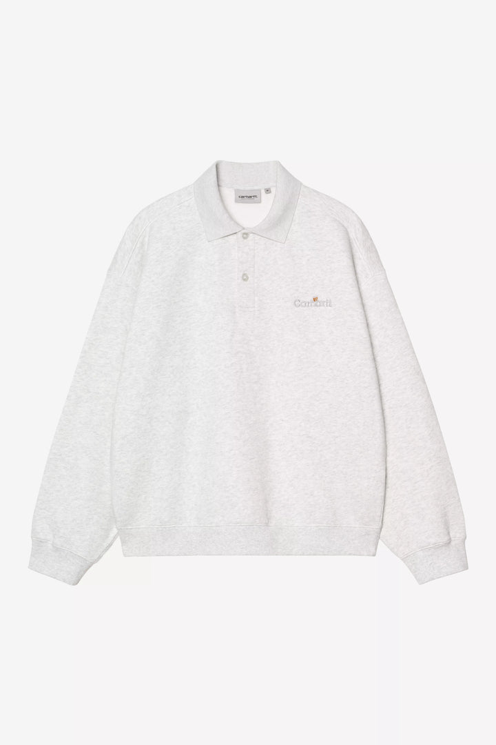 Wip Label Polo Sweat Ash Heather - The Road 1380