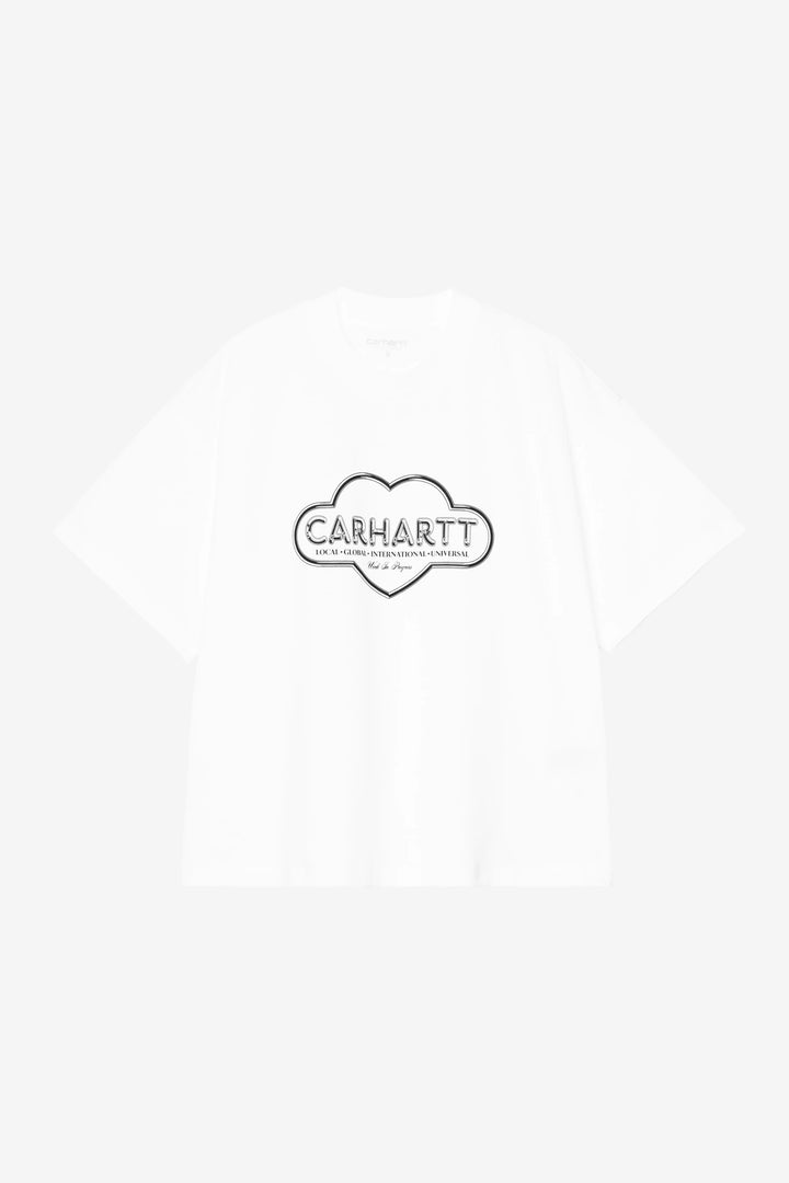 W' S/S Cloud Heart T-shirt White - The Road 1380
