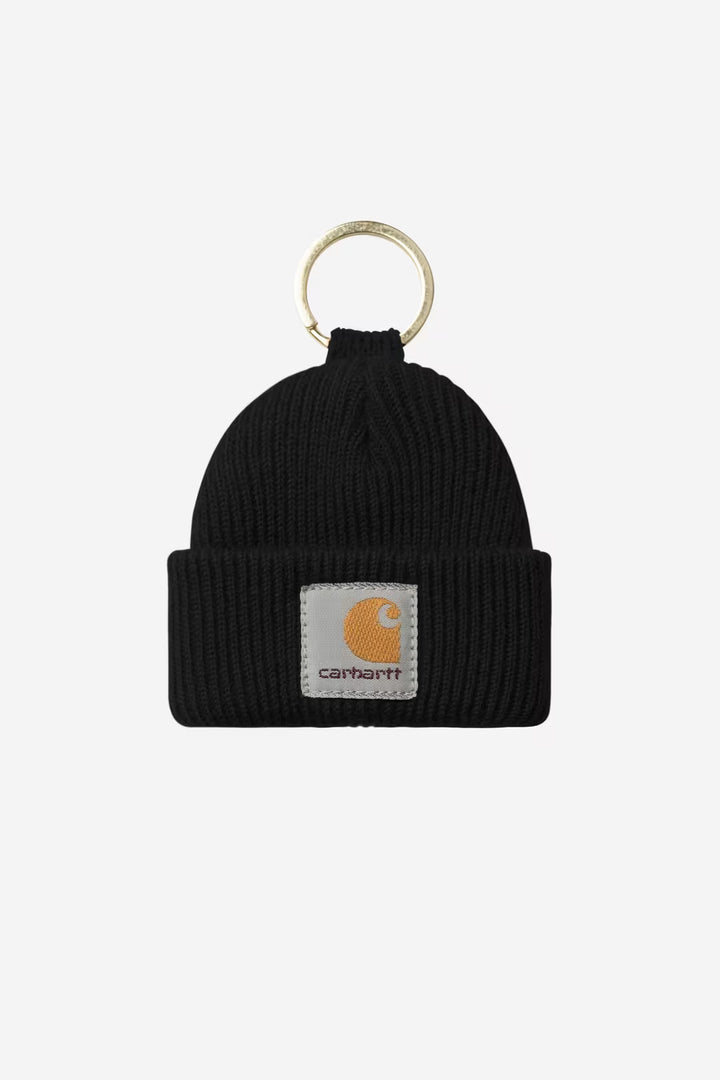 Mini Watch Hat Keychain Black