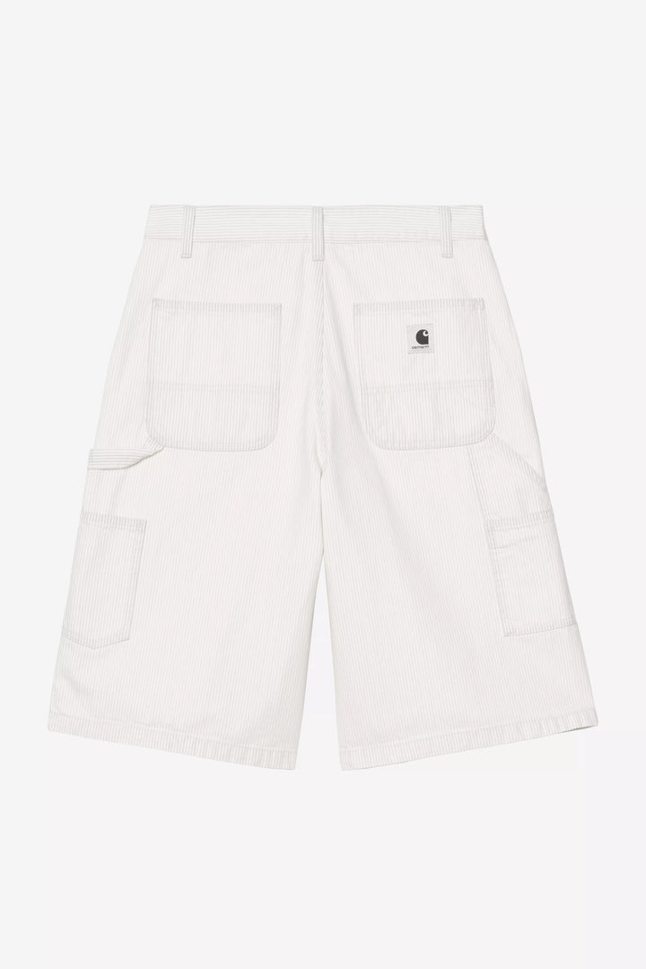 W' Mercer Single Knee Short Mercer Stripe, Graphite / Wax, Bleach - The Road 1380