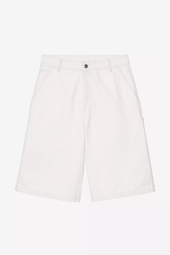 W' Mercer Single Knee Short Mercer Stripe, Graphite / Wax, Bleach - The Road 1380