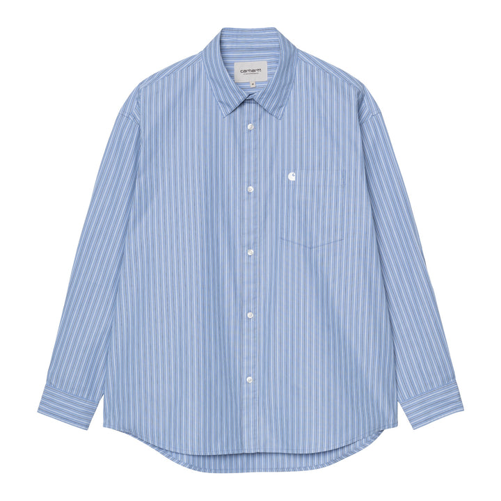 L/S Keene Shirt Keene Stripe, Curacao