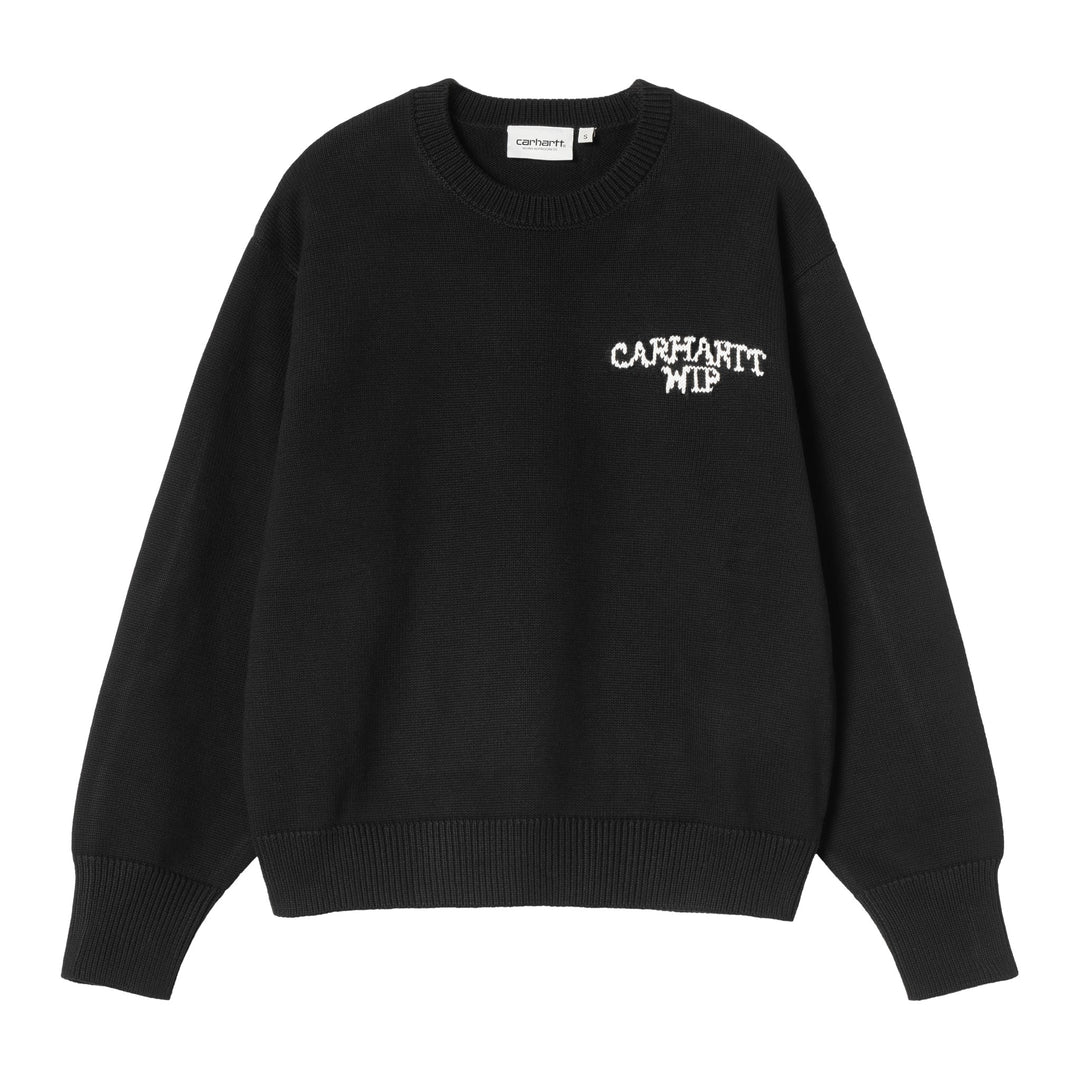 W' Hugging Cats Sweater Black / Wax