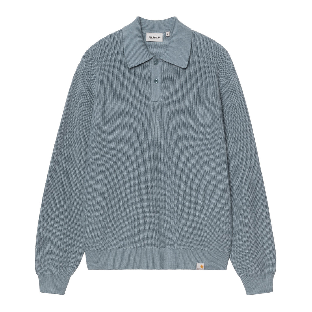 L/S Miles Polo Shady Blue