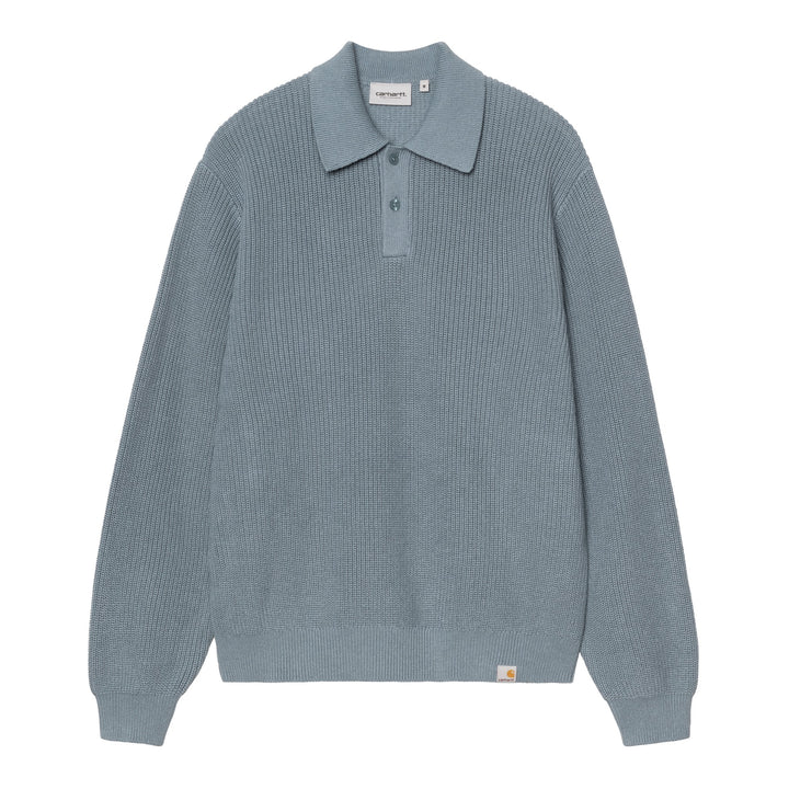 L/S Miles Polo Shady Blue