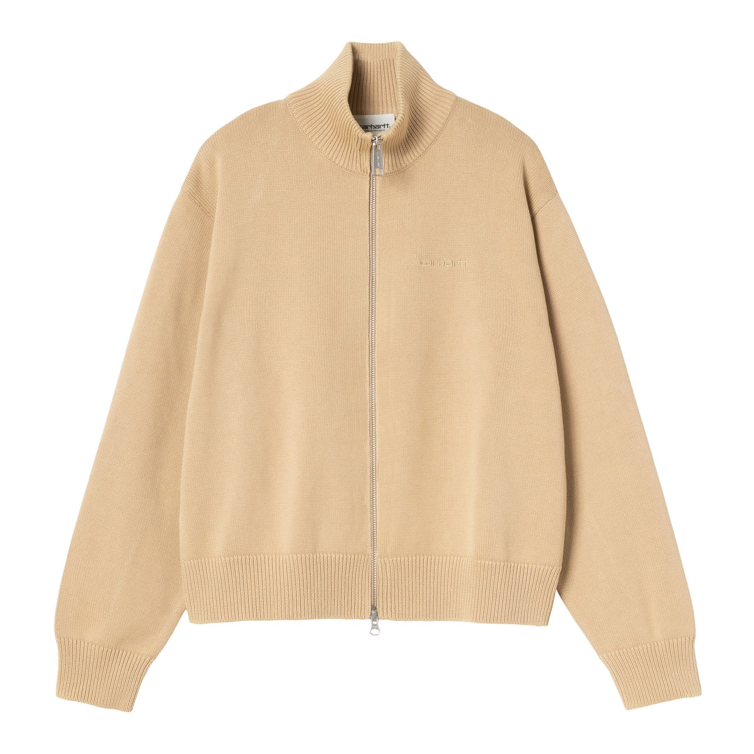 W' Kori Sweater Jacket Dusty H Brown Garment Dyed