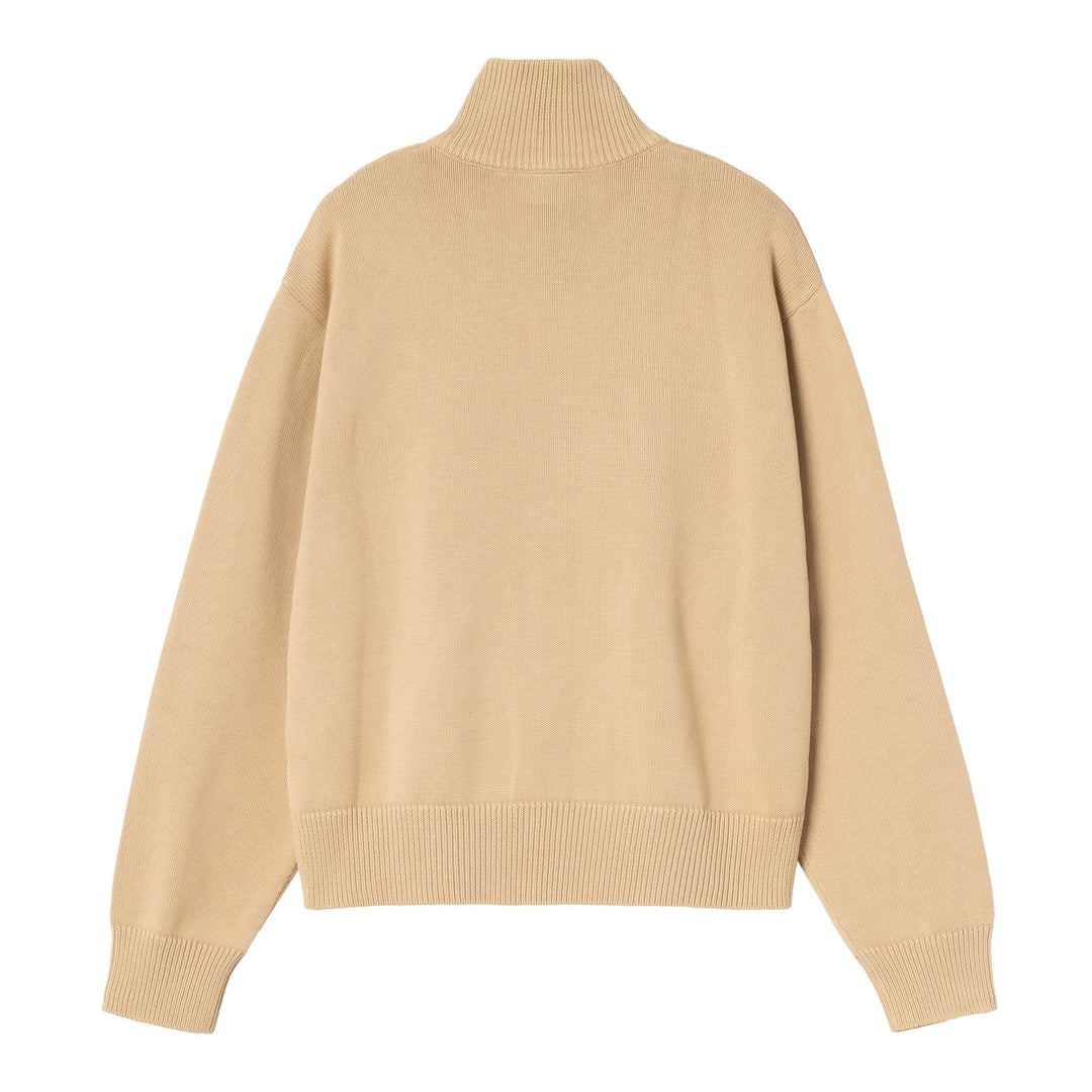 W' Kori Sweater Jacket Dusty H Brown Garment Dyed