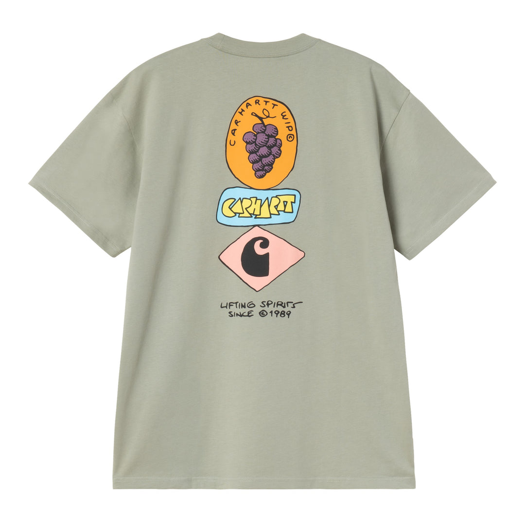 S/S Stacked Grapes T-shirt Shady Green
