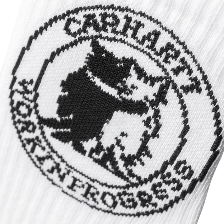 W' Hugging Cats Socks White