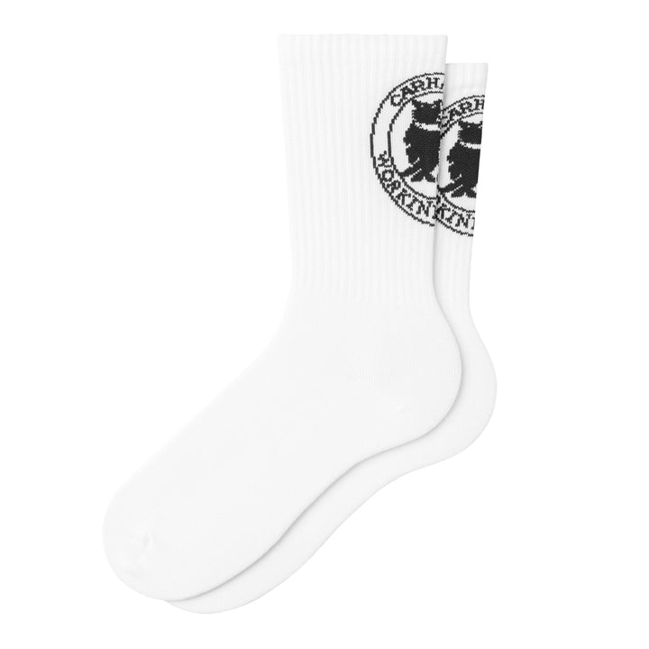 W' Hugging Cats Socks White