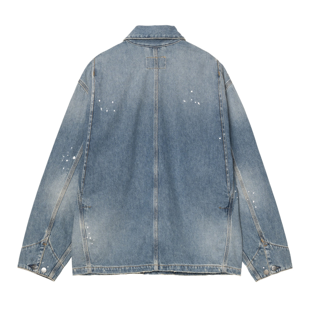 W' Og Michigan Coat Blue / Destroy Wash, Splatter