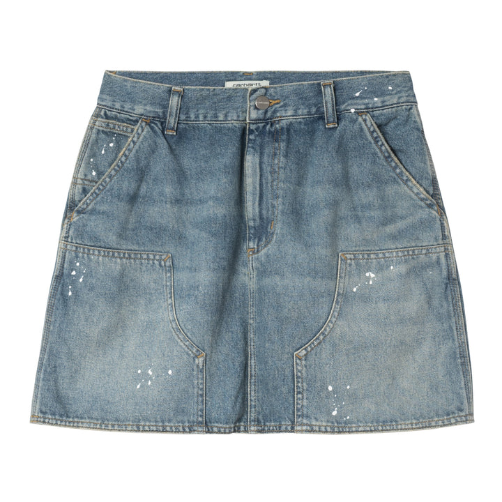 W' Maeve Double Knee Skirt Blue / Destroy Wash, Splatter