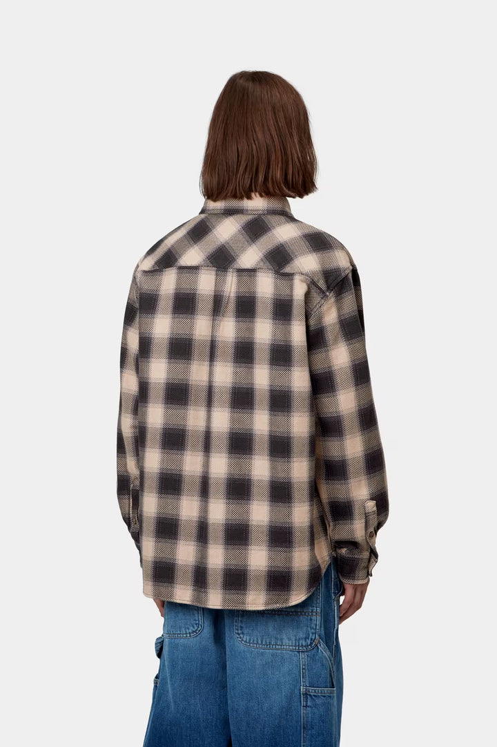 L/S Dayne Shirt Dayne Check, Dark Scarab - The Road 1380