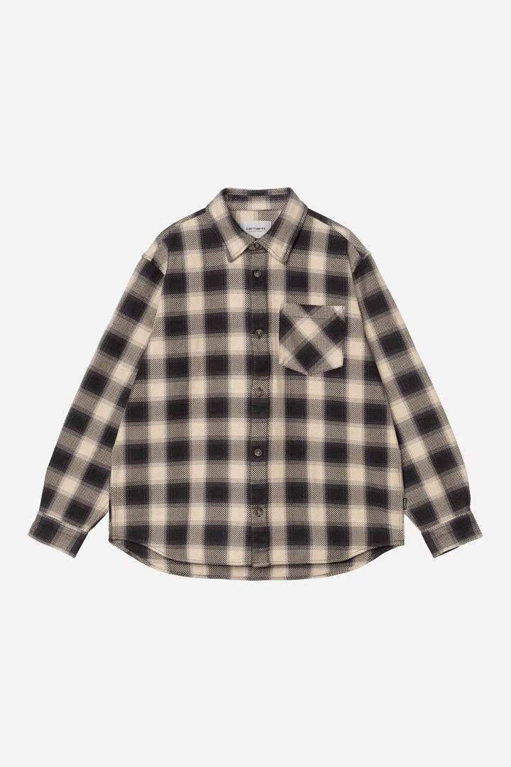 L/S Dayne Shirt Dayne Check, Dark Scarab - The Road 1380