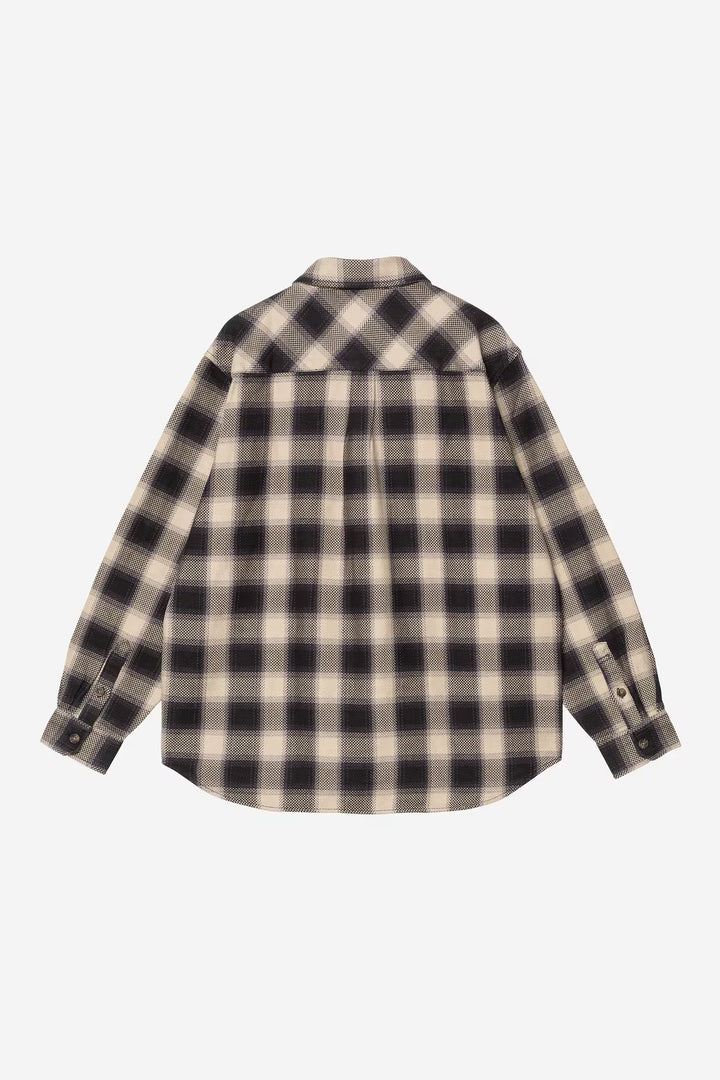 L/S Dayne Shirt Dayne Check, Dark Scarab - The Road 1380