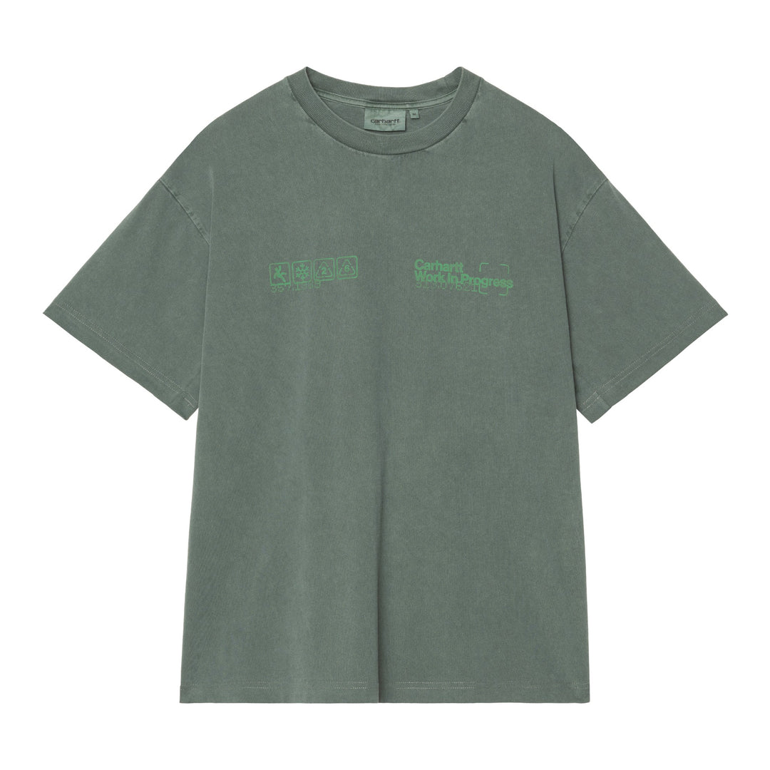 S/S Boxed T-shirt Dark Scarab / Garment Dyed