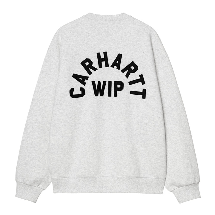 Arch Script Sweat Ash Heather / Dark Navy / Stone Washe