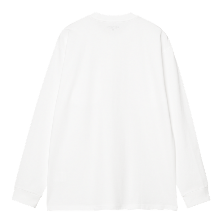 L/S Pocket Heart T-shirt White / Red / ---