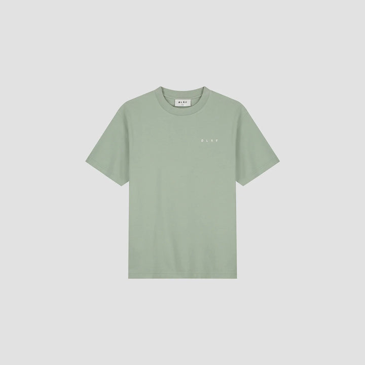 Lined Face Tee Green Milieu