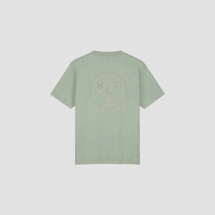 Lined Face Tee Green Milieu