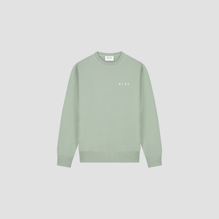 Lined Face Crewneck Green Milieu