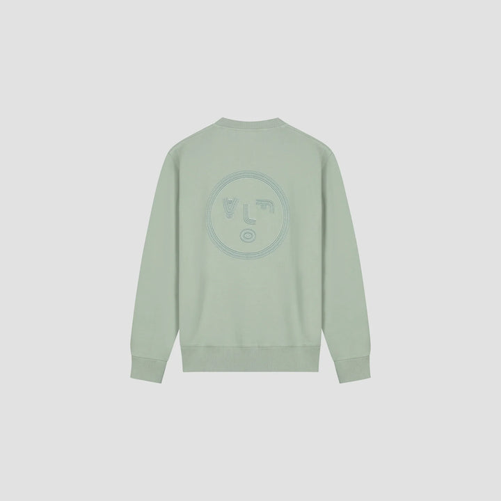 Lined Face Crewneck Green Milieu