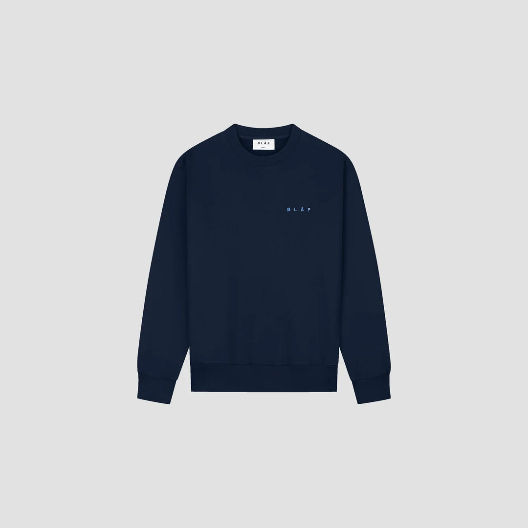 Lined Face Crewneck Navy