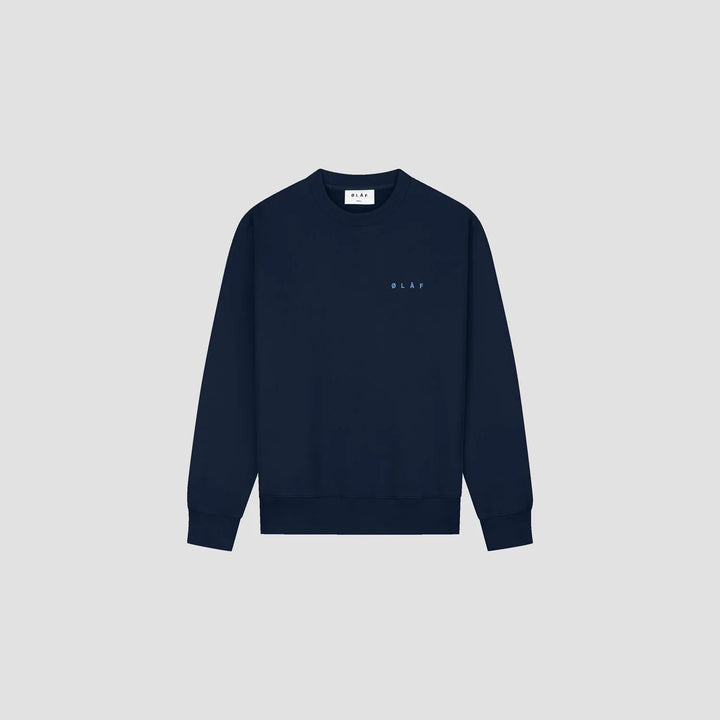 Lined Face Crewneck Navy
