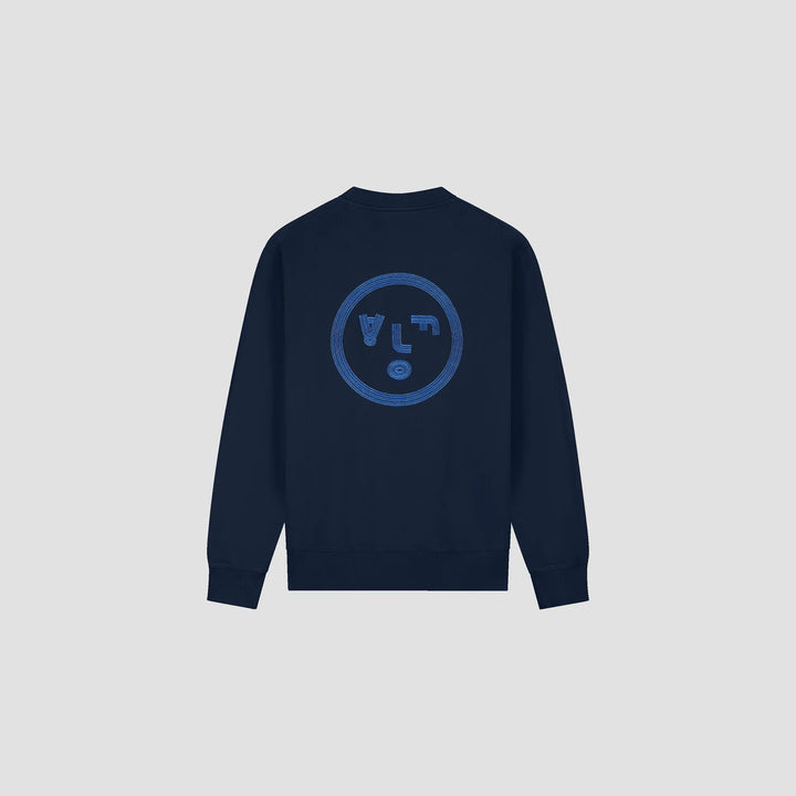 Lined Face Crewneck Navy