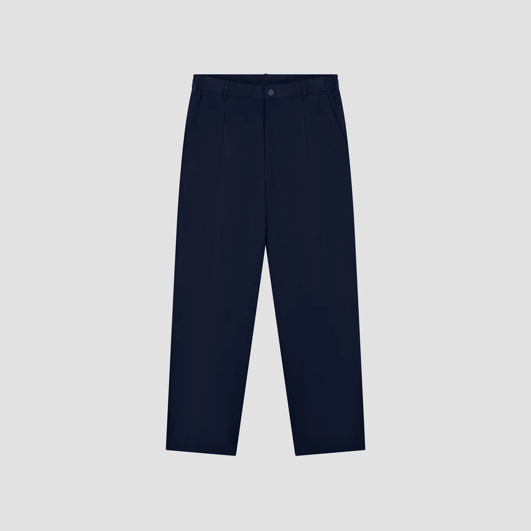 Regular Pleated Chino's Navy