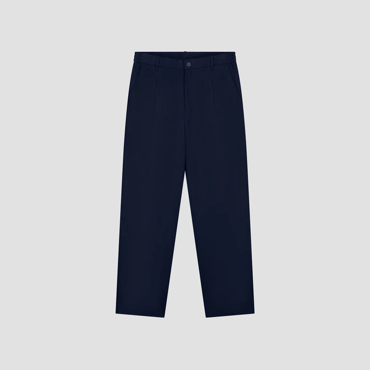 Regular Pleated Chino's Navy