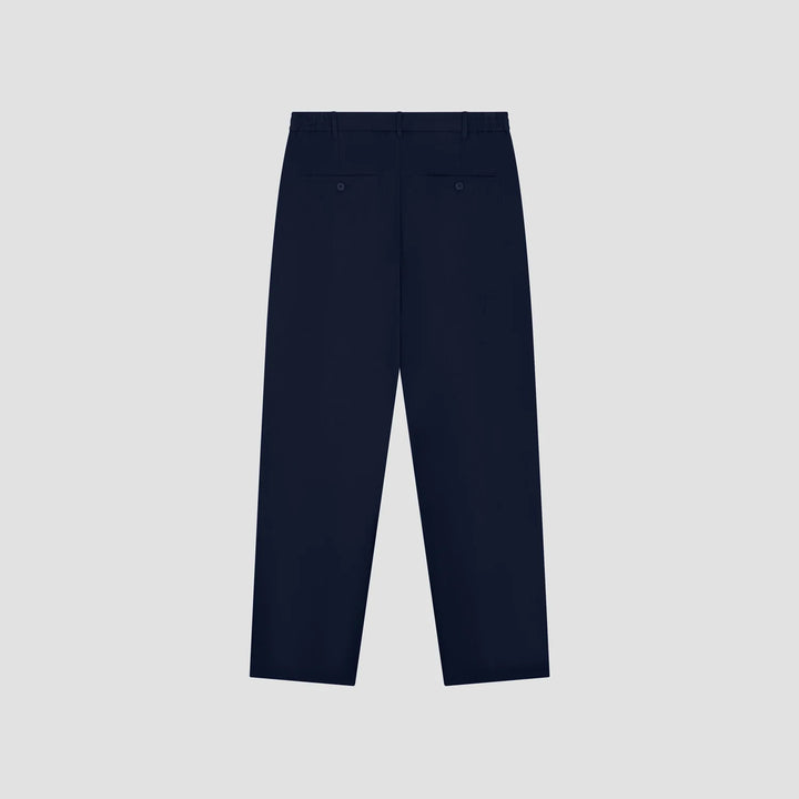 Regular Pleated Chino's Navy