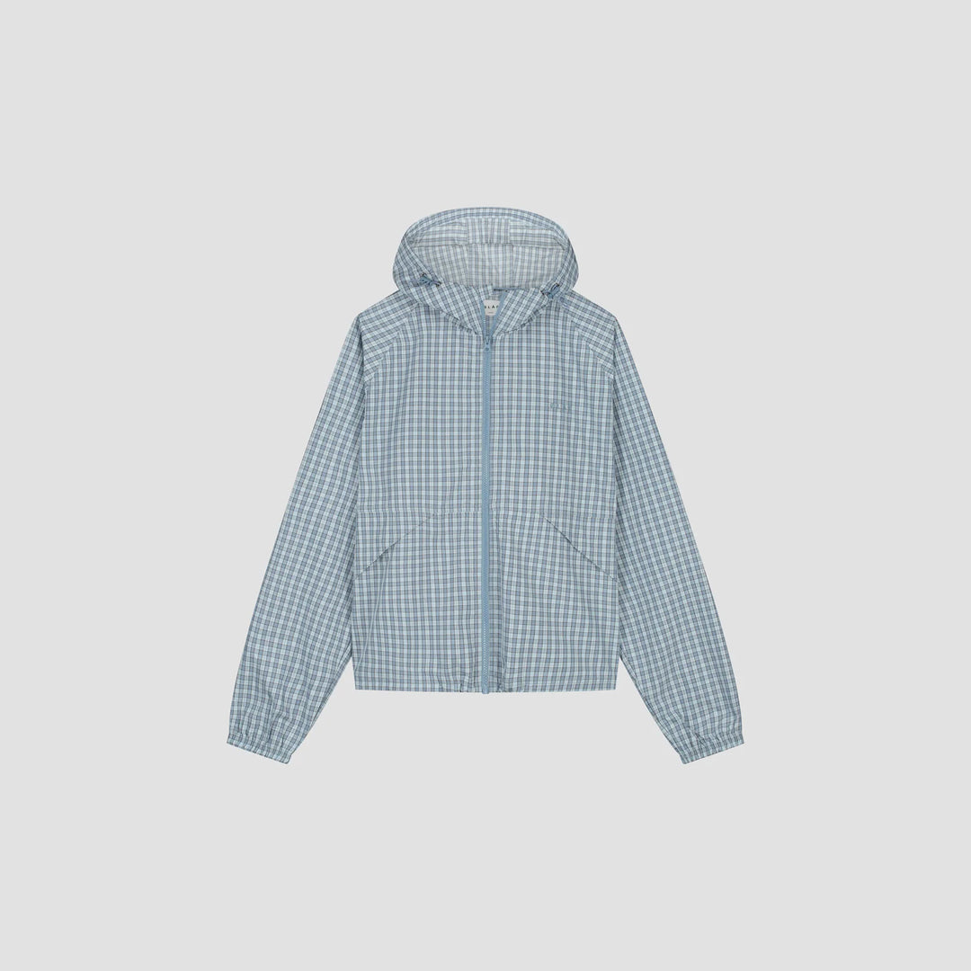 Checked Windbreaker Blue