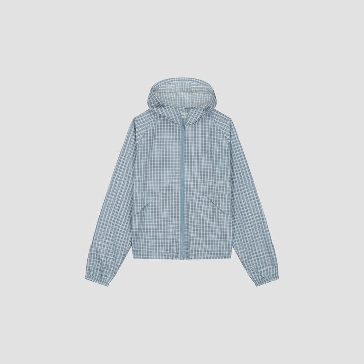 Checked Windbreaker Blue