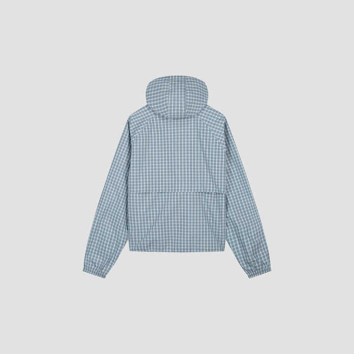 Checked Windbreaker Blue
