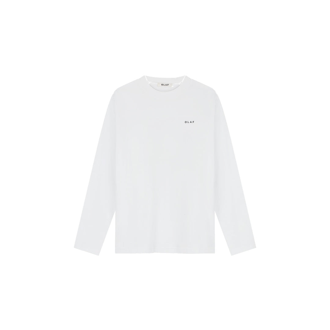 Broken Plate Ls Tee Opticalwhite